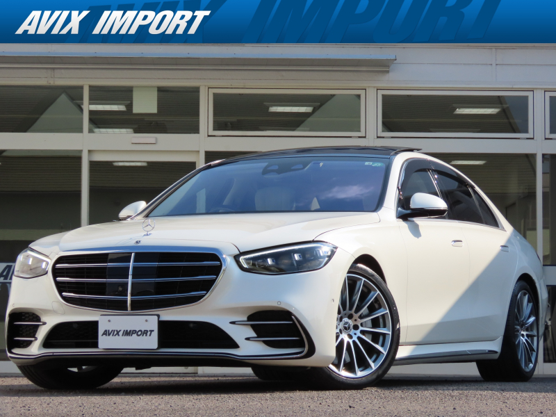 メルセデスベンツ Sクラス S500 4MATIC (ISG搭載ﾓﾃﾞﾙ) AMGﾗｲﾝ ﾚｻﾞｰｴｸｽｸﾙｰｼﾌﾞPKG 禁煙 1ｵｰﾅｰ ﾊﾟﾉﾗﾏSR ﾍﾞｰｼﾞｭ革 ACC Burmester3D MBUXﾅﾋﾞTV 360° ﾋｰﾀｰ&ﾍﾞﾝﾁﾚｰｼｮﾝ CarPlay AMG20AW