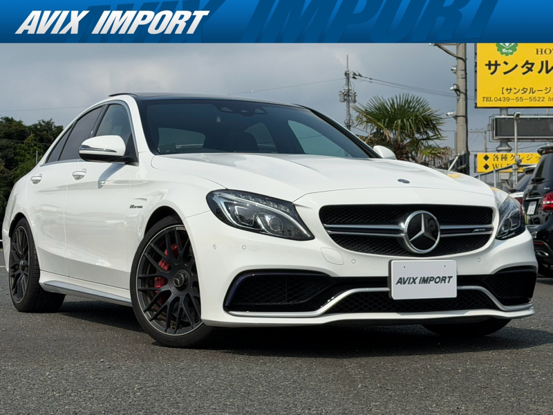 AMG Cクラス C63 S EXC-PKG 右H 当店下取直販 ﾚｰﾀﾞｰｾｰﾌﾃｨPKG  ﾊﾟﾉﾗﾏSR 黒革 ﾅﾋﾞ TV Bｶﾒﾗ PTS ﾊﾟﾜｰｼｰﾄ ﾋｰﾀｰ Burmester HUD ｴｱﾊﾞﾗﾝｽ ﾊﾟﾜｰﾄﾗﾝｸ ｷｰﾚｽｺﾞｰ LEDﾗｲﾄ 鍛造19AW