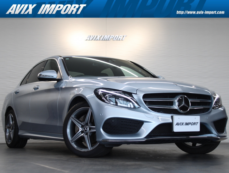 メルセデスベンツ Cクラス C220d ﾛｰﾚｳｽED AMGﾗｲﾝ 黒革 ｼｰﾄﾋｰﾀｰ 純正HDDﾅﾋﾞ地ﾃﾞｼﾞBｶﾒﾗ ﾚｰﾀﾞｰｾｰﾌﾃｨP LEDｲﾝﾃﾘｼﾞｪﾝﾄﾗｲﾄｼｽﾃﾑ 純正18AW 禁煙