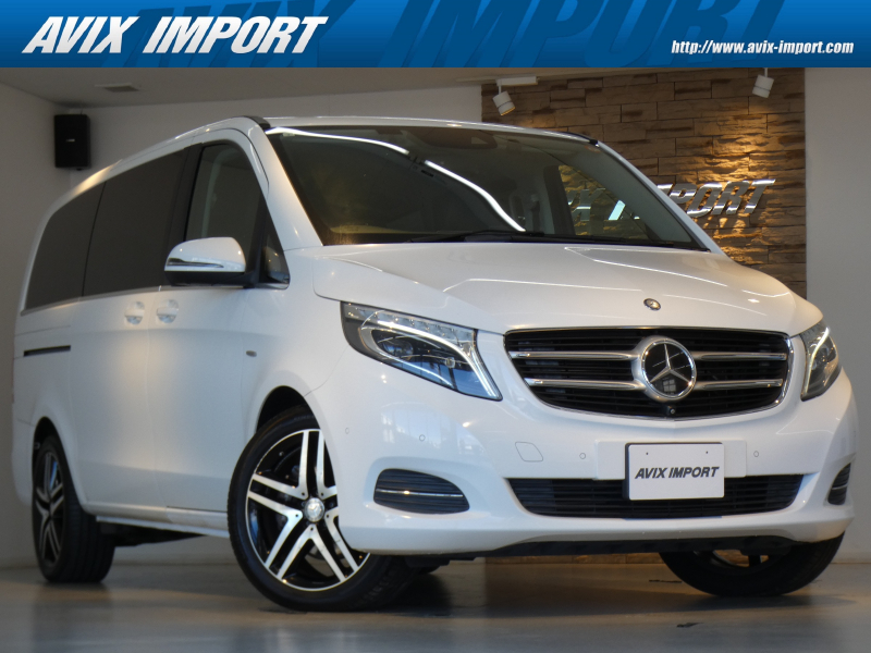 メルセデスベンツ Vクラス V220d AVG ﾛﾝｸﾞ ﾚｰﾀﾞｰｾｰﾌﾃｨPKG 黒革 LEDﾍｯﾄﾞﾗｲﾄ 純正HDDﾅﾋﾞ地ﾃﾞｼﾞ360°ｶﾒﾗ ﾘｱｴｱｺﾝ Burmesterｻｳﾝﾄﾞ 純正19AW 禁煙 ﾜﾝｵｰﾅｰ 正規D車