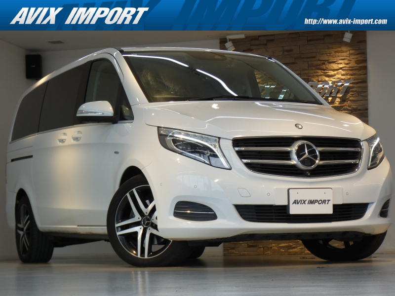 メルセデスベンツ Vクラス V220d AVG ﾛﾝｸﾞ ﾚｰﾀﾞｰｾｰﾌﾃｨPKG 黒革 LEDﾍｯﾄﾞﾗｲﾄ 純正HDDﾅﾋﾞ地ﾃﾞｼﾞ360°ｶﾒﾗ ﾘｱｴｱｺﾝ Burmesterｻｳﾝﾄﾞ 純正19AW 禁煙 正規D車