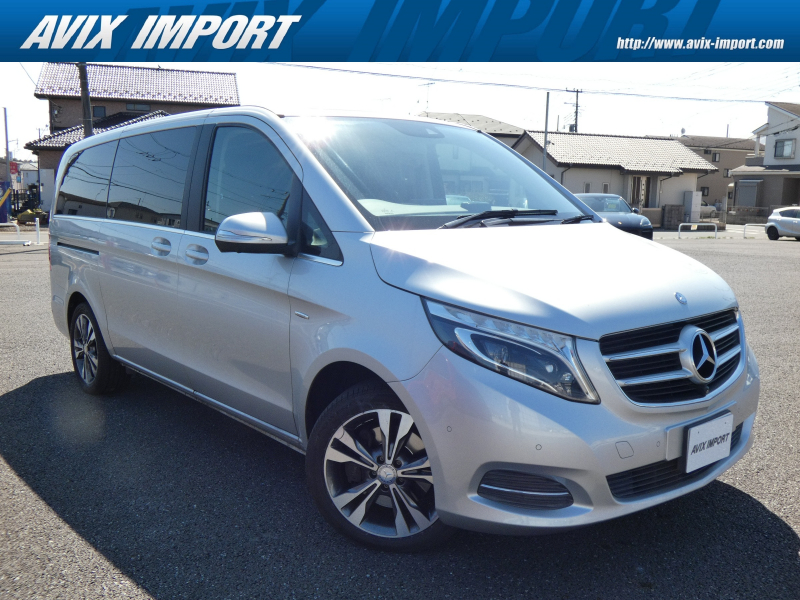 メルセデスベンツ Vクラス V220d AVG ﾛﾝｸﾞ 黒革 LEDﾍｯﾄﾞﾗｲﾄ 純正HDDﾅﾋﾞ地ﾃﾞｼﾞ360°ｶﾒﾗ ﾘｱｴｱｺﾝ ｸﾙｰｽﾞｺﾝﾄﾛｰﾙ Burmesterｻｳﾝﾄﾞ 純正18AW 禁煙 正規D車