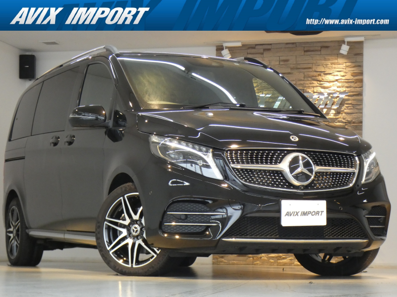 メルセデスベンツ Vクラス V220d AVG AMGﾗｲﾝPKG 後期型 9速AT ﾚｰﾀﾞｰｾｰﾌﾃｨｰPKG 黒革 ﾘｱｴｱｺﾝ 純正MBUXﾅﾋﾞ地ﾃﾞｼﾞ360°ｶﾒﾗ ｲﾝﾅｰﾌﾞﾗｯｸLEDﾍｯﾄﾞﾗｲﾄ AMG19AW 禁煙 正規D車