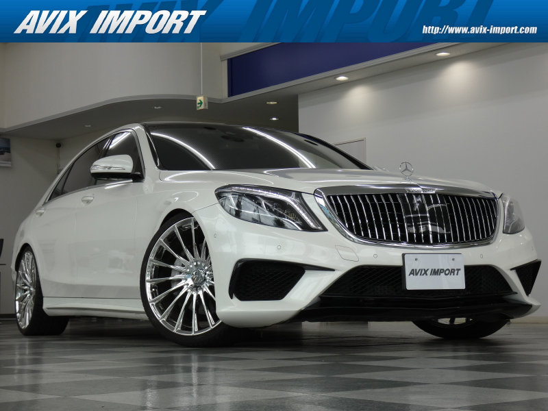 メルセデスベンツ Sクラス S550L AMGｽﾎﾟｰﾂ＆ｼｮｰﾌｧｰPKG 左H 正規D車 ﾊﾟﾉﾗﾏSR 黒革 全席ｼｰﾄﾋｰﾀｰ＆ﾍﾞﾝﾁﾚｰﾀｰ 純正HDDﾅﾋﾞ地ﾃﾞｼﾞ Burmesterｻｳﾝﾄﾞ ﾘｱｴﾝﾀｰﾃｲﾒﾝﾄ 全周ｶﾒﾗ＆PTS HUD＆ﾚｰﾀﾞｰｾｰﾌﾃｨPKG AMG63Styleﾊﾞﾝﾊﾟｰ 社外ｸﾞﾘﾙ＆22ｲﾝﾁAW