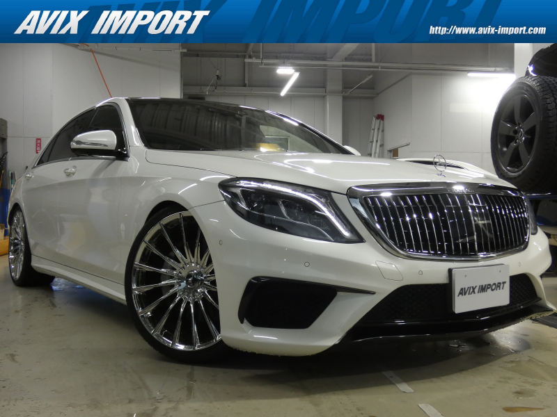 メルセデスベンツ Sクラス S550L AMGｽﾎﾟｰﾂ＆ｼｮｰﾌｧｰPKG 左H 正規D車 ﾊﾟﾉﾗﾏSR 黒革 全席ｼｰﾄﾋｰﾀｰ＆ﾍﾞﾝﾁﾚｰﾀｰ 純正HDDﾅﾋﾞ地ﾃﾞｼﾞ Burmesterｻｳﾝﾄﾞ ﾘｱｴﾝﾀｰﾃｲﾒﾝﾄ 全周ｶﾒﾗ＆PTS HUD＆ﾚｰﾀﾞｰｾｰﾌﾃｨPKG AMG63Styleﾊﾞﾝﾊﾟｰ 社外ｸﾞﾘﾙ＆22ｲﾝﾁAW