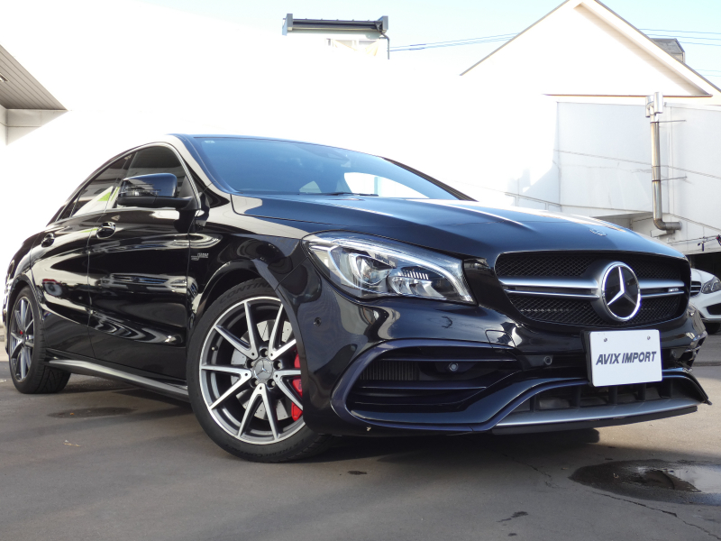 AMG CLAクラス CLA45 4MATIC 後期型 ｱﾄﾞﾊﾞﾝｽﾄﾞPKG  黒革 ｼｰﾄﾋｰﾀｰ 純正HDDﾅﾋﾞ地ﾃﾞｼﾞ harman/kardonｻｳﾝﾄﾞｼｽﾃﾑ  Apple CarPlay Bｶﾒﾗ＆PTS LEDﾗｲﾄ ﾚｰﾀﾞｰｾｰﾌﾃｨPKG 赤ｷｬﾘﾊﾟｰ 専用19ｲﾝﾁAW 禁煙車