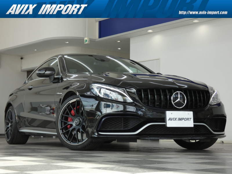 AMG Cクラス C63 S Coupe V8ﾂｲﾝﾀｰﾎﾞ 右H正規D車 ﾊﾟﾉﾗﾐｯｸR 黒/白革 ｼｰﾄﾋｰﾀｰ 純正HDDﾅﾋﾞ地ﾃﾞｼﾞ Burmesterｻｳﾝﾄﾞ Bｶﾒﾗ＆PTS HUD＆ﾚｰﾀﾞｰｾｰﾌﾃｨPKG 赤ｷｬﾘﾊﾟｰ 専用19ｲﾝﾁAW