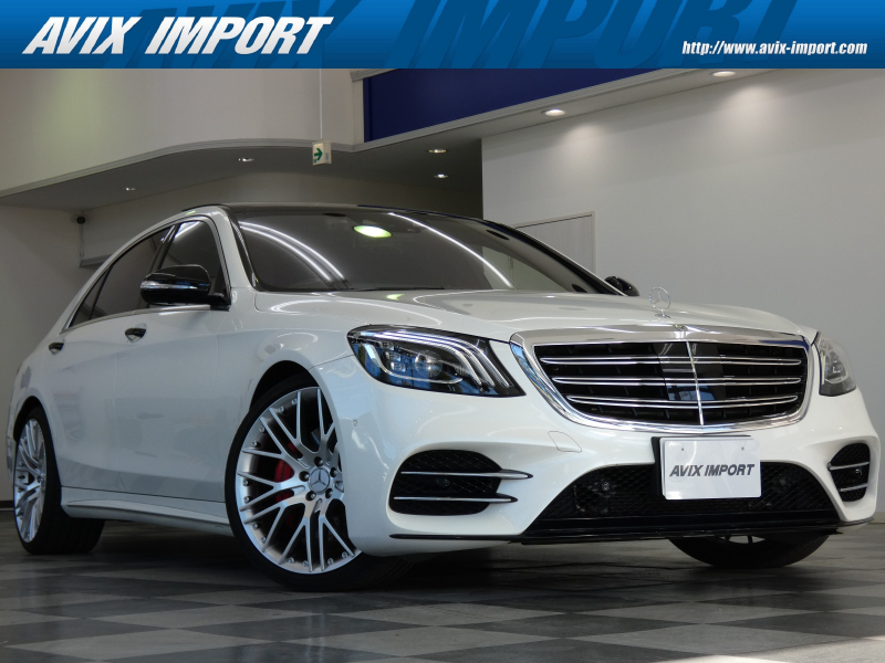 メルセデスベンツ Sクラス S560ﾛﾝｸﾞ AMGﾗｲﾝ ｼｮｰﾌｧｰPKG V8ﾂｲﾝﾀｰﾎﾞ 後期型 右H 正規D車 ﾊﾟﾉﾗﾐｯｸR 黒革 全席ｼｰﾄﾋｰﾀｰ＆ﾍﾞﾝﾁﾚｰﾀｰ HDDﾅﾋﾞ地ﾃﾞｼﾞ Burmesterｻｳﾝﾄﾞ ﾘｱｴﾝﾀｰﾃｲﾒﾝﾄ 全周ｶﾒﾗ＆HUD ﾚｰﾀﾞｰｾｰﾌﾃｨPKG 赤ｷｬﾘﾊﾟｰ Carlsson製21ｲﾝﾁAW