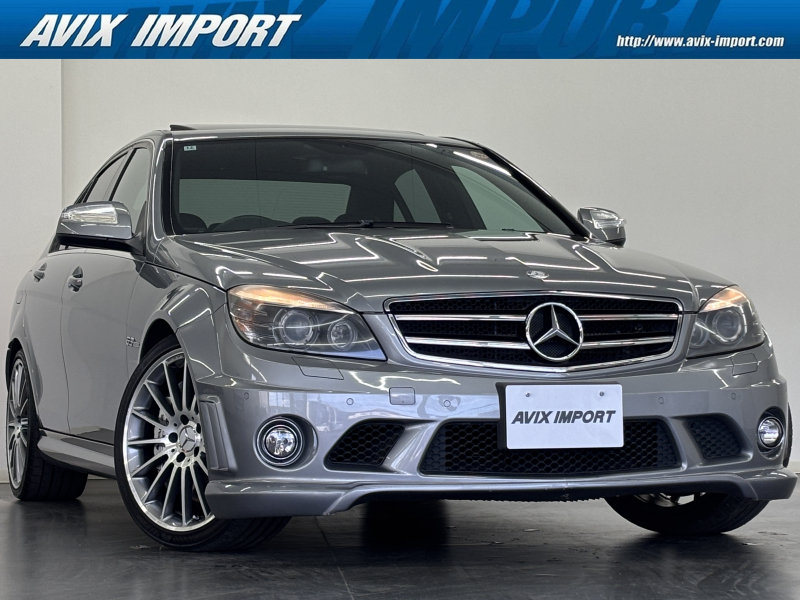 AMG Cクラス C63 AMG ﾊﾟﾌｫｰﾏﾝｽPKG V8 右H正規D車 ｶﾞﾗｽSR 黒革 ｼｰﾄﾋｰﾀｰ 純正HDDﾅﾋﾞ Bｶﾒﾗ＆PTS ﾊﾞｲｷｾﾉﾝHL 専用19ｲﾝﾁAW 禁煙