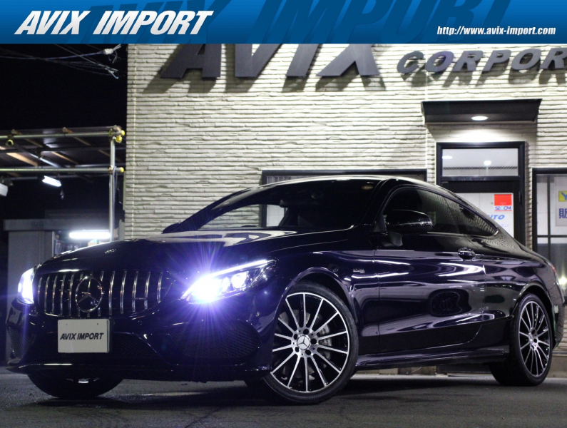 AMG Cクラス Mercedes-AMG C43 4MATIC Coupe V6ﾂｲﾝﾀｰﾎﾞ 9AT ﾚｰﾀﾞｰｾｰﾌﾃｨPKG ﾃﾞｨｽﾄﾛ 黒革 純正HDDﾅﾋﾞ ﾌﾙｾｸﾞTV Bｶﾒﾗ HUD PTS Burmester ｷｰﾚｽｺﾞｰ ACC LEDﾍｯﾄﾞﾗｲﾄ AMG19ｲﾝﾁAW