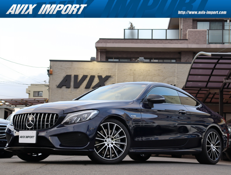 AMG Cクラス Mercedes-AMG C43 4MATIC Coupe V6ﾂｲﾝﾀｰﾎﾞ 9AT ﾚｰﾀﾞｰｾｰﾌﾃｨPKG ﾃﾞｨｽﾄﾛ 黒革 純正HDDﾅﾋﾞ ﾌﾙｾｸﾞTV Bｶﾒﾗ HUD PTS Burmester ｷｰﾚｽｺﾞｰ ACC LEDﾍｯﾄﾞﾗｲﾄ AMG19ｲﾝﾁAW