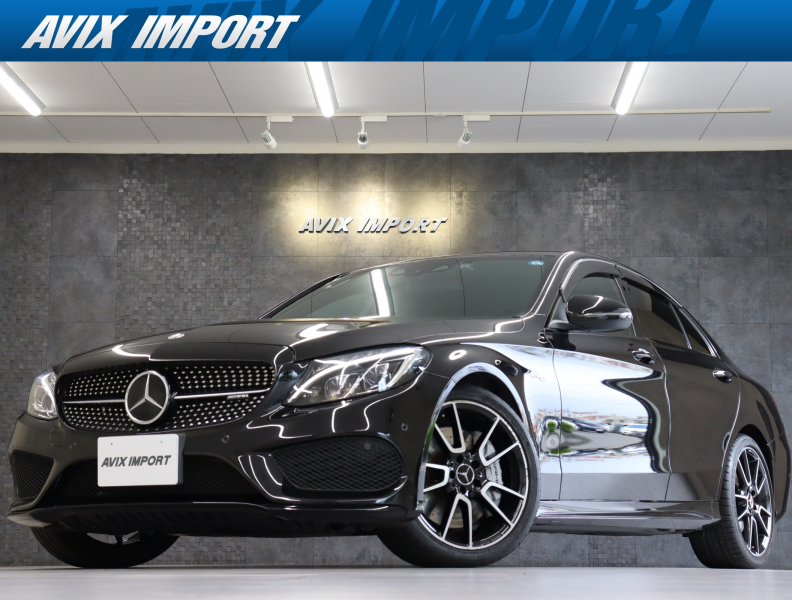 AMG Cクラス Mercedes-AMG C43 4MATIC 右H 9速AT V6ﾂｲﾝﾀｰﾎﾞ ｴｸｽｸﾙｰｼﾌﾞPKG 黒革 ﾚｰﾀﾞｰｾｰﾌﾃｨ 純正ﾅﾋﾞ TV Bｶﾒﾗ PTS Burmester ｴｱﾊﾞﾗﾝｽPKG ﾊﾟﾜｰｼｰﾄ ﾊﾟﾜｰﾄﾗﾝｸ ｼｰﾄﾋｰﾀｰ ｷｰﾚｽｺﾞｰ LEDﾍｯﾄﾞﾗｲﾄ AMG19AW