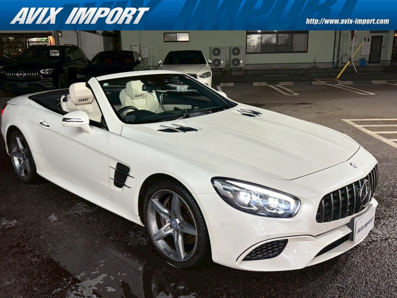 メルセデスベンツ SLクラス SL400 右H ﾎﾟｰｾﾚﾝ革 ﾚｰﾀﾞｰｾｰﾌﾃｨｰPKG ﾊﾟﾉﾗﾐｯｸﾊﾞﾘｵﾙｰﾌ ACC ABCｻｽ ﾅﾋﾞTV Bｶﾒﾗ ｷｰﾚｽｺﾞｰ M付Pｼｰﾄ ｼｰﾄﾋｰﾀｰ&ﾍﾞﾝﾁﾚｰｼｮﾝ ｴｱｽｶｰﾌ ｵｰﾄﾃｰﾙ ｱﾀﾞﾌﾟﾃｨﾌﾞLEDﾍｯﾄﾞﾗｲﾄ CarPlay ﾊﾟﾅﾒﾘｶｰﾅｸﾞﾘﾙ AMG19AW 禁煙