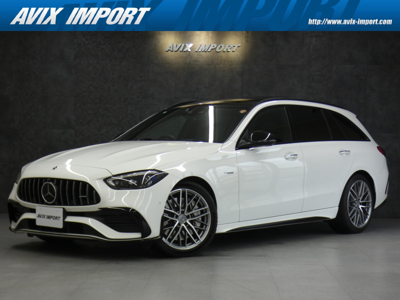 AMG Cクラス C43 4MATIC SW(BSG搭載ﾓﾃﾞﾙ) 現行型 禁煙 新車保証 ﾊﾟﾉﾗﾏSR 黒革 HUD RSP ﾃﾞｨｽﾄﾛ MBUX AppleCarPlay ﾃﾞｼﾞﾀﾙｺｯｸﾋﾟｯﾄD ARﾅﾋﾞTV Burmester3D AMGﾊﾟﾌｫｰﾏﾝｽｽﾃｱﾘﾝｸﾞ 前席M付Pｼｰﾄ&ｼｰﾄﾋｰﾀｰ&ﾍﾞﾝﾁﾚｰﾀｰ 全周C DIGITALﾗｲﾄ Pﾄﾗﾝｸ AMG19AW