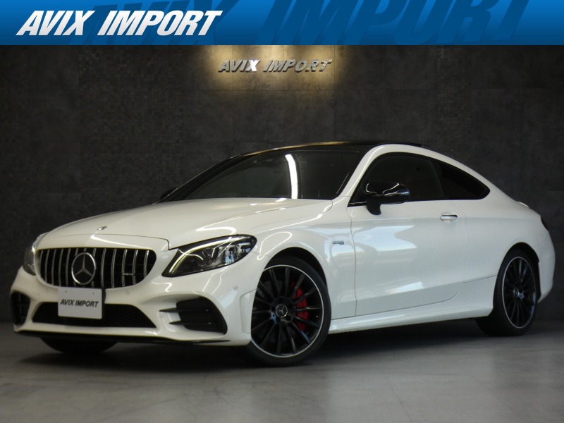 AMG Cクラス C43 4MATIC ｸｰﾍﾟ 後期 禁煙 赤革 ﾊﾟﾉﾗﾏSR AMGﾊﾟﾌｫｰﾏﾝｽｽﾃｱﾘﾝｸﾞ&ｴｸﾞｿﾞｰｽﾄS HUD RSP ﾃﾞｨｽﾄﾛﾆｯｸ ﾅﾋﾞTV AppleCarPlay AndroidAuto 12.3ｺｯｸﾋﾟｯﾄD Bｶﾒﾗ Burmester 前席M付ﾊﾟﾜｰｼｰﾄ&ｼｰﾄﾋｰﾀｰ Pﾄﾗﾝｸ ETC ﾏﾙﾁﾋﾞｰﾑLED AMGﾏﾙﾁｽﾎﾟｰｸ19AW