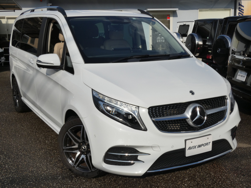 メルセデスベンツ Vクラス V220d AVG AMGﾗｲﾝ 後期型 RSP 9速AT ﾍﾞｰｼﾞｭ革 LED MBUXﾅﾋﾞ地ﾃﾞｼﾞ ｼｰﾄﾋｰﾀｰ ﾘｱｴｱｺﾝ 360°ｶﾒﾗ 社外ﾃﾞｼﾞﾀﾙｲﾝﾅｰﾐﾗｰ 19AW 7人乗 禁煙 1ｵﾅ 正規D車