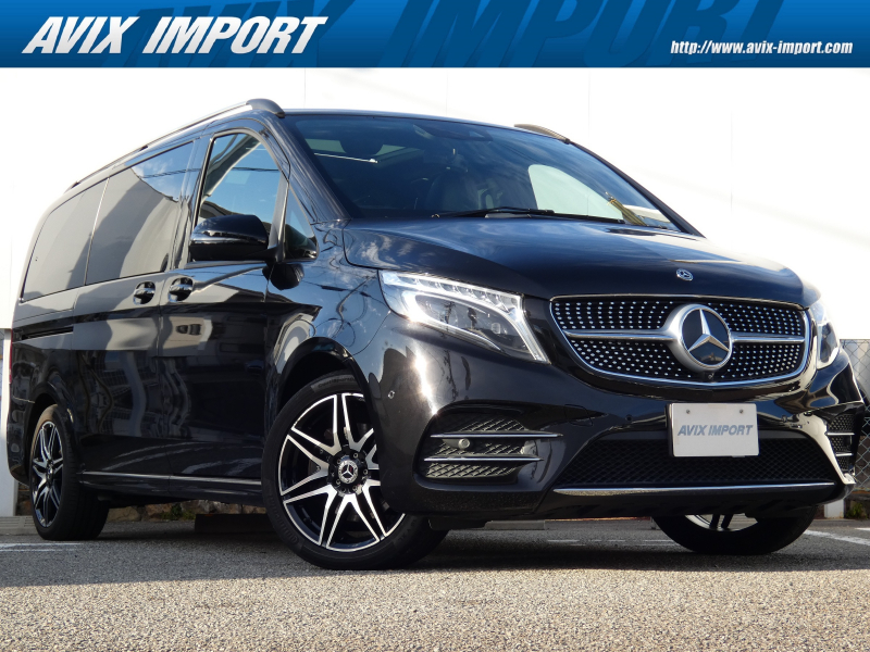 メルセデスベンツ Vクラス V220d AVG ﾛﾝｸﾞ AMGﾗｲﾝ 後期型 RSP ﾌﾙﾌﾗｯﾄｼｰﾄ 黒革  ｼｰﾄﾋｰﾀｰ LED MBUXﾅﾋﾞ地ﾃﾞｼﾞ 360°ｶﾒﾗ Brumester ﾘｱｴｱｺﾝ ﾘｱﾂｲﾝﾓﾆﾀｰ 社外ﾃﾞｼﾞﾀﾙｲﾝﾅｰﾐﾗｰ 純正19AW 7人乗 禁煙 正規D車