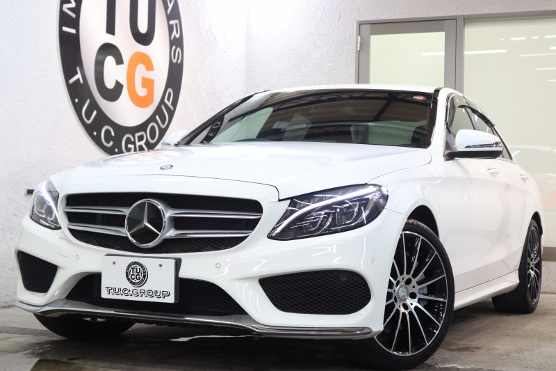 メルセデスベンツ Cクラス C250ｽﾎﾟｰﾂ ﾌﾟﾚﾐｱﾑ&ﾚｰﾀﾞｰｾｰﾌﾃｨPKG　ｷｰﾚｽｺﾞｰ 黒革 ﾍｯﾄﾞｱｯﾌﾟD HDDﾅﾋﾞTV BT音楽 ﾊﾞｯｸｶﾒﾗ PTS LEDﾗｲﾄ 自動ﾄﾗﾝｸ ﾊﾝｽﾞﾌﾘｰA AMGｴｱﾛ&19AW ﾀﾞｲﾅﾐｯｸS ｴｱｻｽ 7AT　2年保証