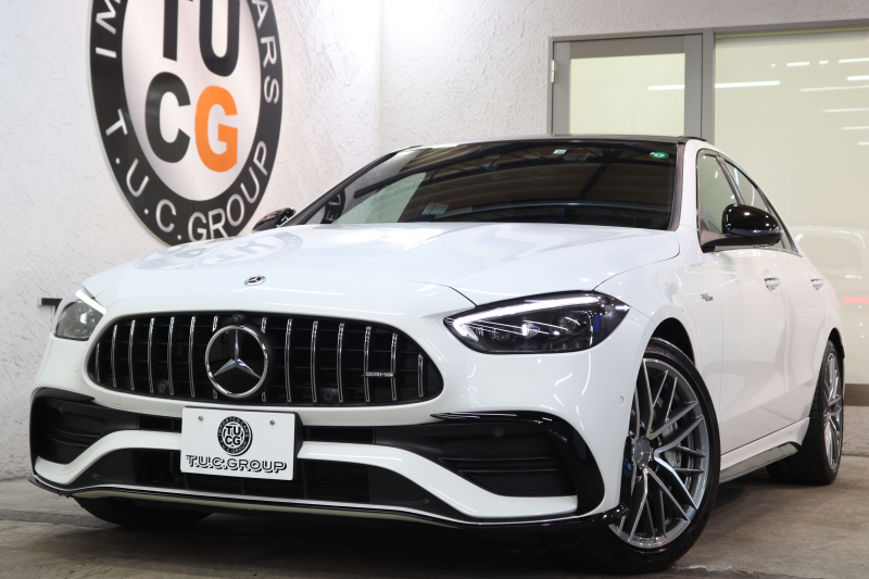 AMG Cクラス C43 4MATIC ﾚｰﾀﾞｰｾｰﾌﾃｨPKG　BSG搭載 現行 ｷｰﾚｽｺﾞｰ 黒本革 ﾍﾞﾝﾁﾚｰﾀｰ ﾊﾟﾉﾗﾏSR ﾍｯﾄﾞｱｯﾌﾟD MBUXﾅﾋﾞTV&ARﾅﾋﾞ ｽﾏﾎ連携 360ｶﾒﾗ PTS LEDﾗｲﾄ 自動ﾄﾗﾝｸ AMG専用装備&ﾁｭｰﾆﾝｸﾞ Rｱｸｽﾙｽﾃｱﾘﾝｸﾞ 9AT　2年保証