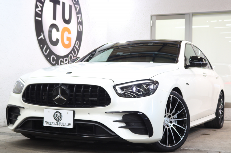 AMG Eクラス E53 4MATIC+ ｴｸｽｸﾙｰｼﾌﾞ&ﾚｰﾀﾞｰｾｰﾌﾃｨPKG　ISG搭載 後期 ｷｰﾚｽｺﾞｰ 黒本革 ﾍﾞﾝﾁﾚｰﾀｰ ﾊﾟﾉﾗﾏSR ﾍｯﾄﾞｱｯﾌﾟD MBUXﾅﾋﾞTV&ARﾅﾋﾞ&ARﾅﾋﾞ ｽﾏﾎ連携 ﾌﾞﾙﾒｽﾀｰ 360ｶﾒﾗ PTS LEDﾗｲﾄ 自動ﾄﾗﾝｸ AMG専用装備&ﾁｭｰﾆﾝｸﾞ ﾜｲﾔﾚｽ充電 9AT　2年保証