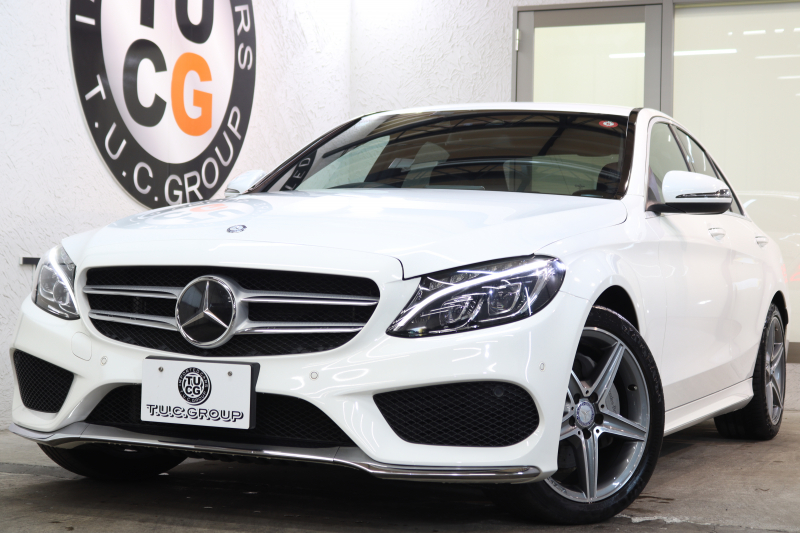 メルセデスベンツ Cクラス C200 AVG AMGﾗｲﾝ ﾚｰﾀﾞｰｾｰﾌﾃｨPKG　1ｵｰﾅｰ ｷｰﾚｽｺﾞｰ 黒革 HDDﾅﾋﾞTV BT音楽 ﾊﾞｯｸｶﾒﾗ PTS LEDﾗｲﾄ AMGｴｱﾛ&18AW ﾀﾞｲﾅﾐｯｸS　2年保証