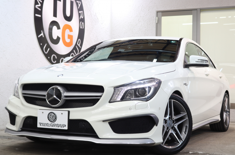 AMG CLAクラス CLA45 4MATIC ｱﾄﾞﾊﾞﾝｽﾄﾞ&ﾚｰﾀﾞｰｾｰﾌﾃｨPKG　1ｵｰﾅｰ 黒本革 HDDﾅﾋﾞTV BT音楽 harman/kardon ﾊﾞｯｸｶﾒﾗ PTS ｷｾﾉﾝ AMG専用装備&ﾁｭｰﾆﾝｸﾞ 7AT　2年保証