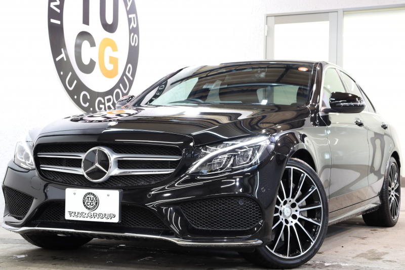 メルセデスベンツ Cクラス C250 ｽﾎﾟｰﾂ ﾚｻﾞｰｴｸｽｸﾙｰｼﾌﾞ&ﾚｰﾀﾞｰｾｰﾌﾃｨPKG　中期 ｷｰﾚｽｺﾞｰ 黒本革 ﾍｯﾄﾞｱｯﾌﾟD HDDﾅﾋﾞTV BT音楽 ﾌﾞﾙﾒｽﾀｰ ﾊﾞｯｸｶﾒﾗ PTS LEDﾗｲﾄ ﾊﾝｽﾞﾌﾘｰA AMGｴｱﾛ&19AW ﾀﾞｲﾅﾐｯｸS 9AT　2年保証