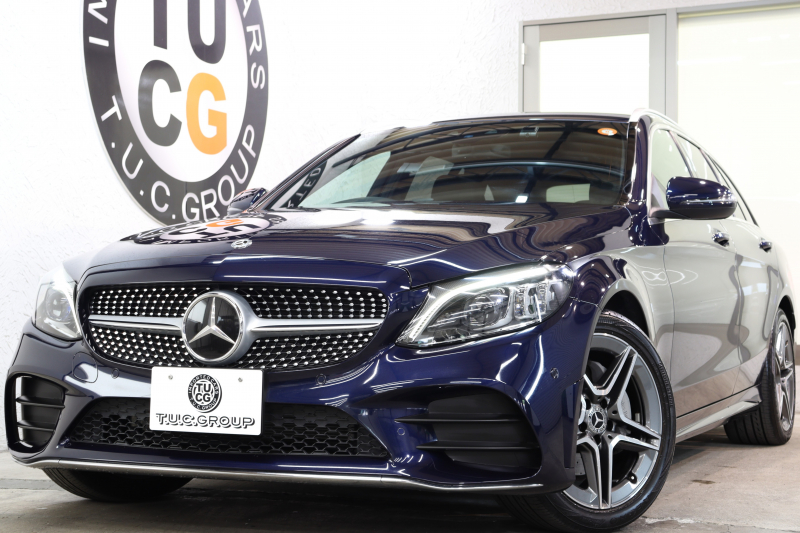 メルセデスベンツ Cクラス C200ｽﾃｰｼｮﾝﾜｺﾞﾝ AVG AMGﾗｲﾝ ﾚｻﾞｰｴｸｽｸﾙｰｼﾌﾞ&ﾚｰﾀﾞｰｾｰﾌﾃｨPKG　BSG搭載 後期 ｷｰﾚｽｺﾞｰ 黒本革 ﾍｯﾄﾞｱｯﾌﾟD HDDﾅﾋﾞTV ｽﾏﾎ連携 ﾌﾞﾙﾒｽﾀｰ ﾊﾞｯｸｶﾒﾗ PTS LEDﾗｲﾄ ﾊﾝｽﾞﾌﾘｰA AMGｴｱﾛ&18AW 希少色ｶﾊﾞﾝｻｲﾄﾌﾞﾙｰ 9AT　2年保証