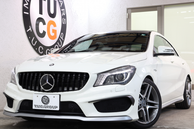 AMG CLAクラス CLA45 4MATIC AMGｴｸｽｸﾙｰｼﾌﾞ&ﾊﾞﾘｭｰ&ﾚｰﾀﾞｰｾｰﾌﾃｨPKG　黒本革 ﾊﾟﾉﾗﾏSR HDDﾅﾋﾞTV BT音楽 ﾊﾞｯｸｶﾒﾗ DSRC PTS ｷｾﾉﾝﾗｲﾄ AMG専用装備&ﾁｭｰﾆﾝｸﾞ ﾊﾟﾅﾒﾘｶｰﾅｸﾞﾘﾙ 7AT　2年保証