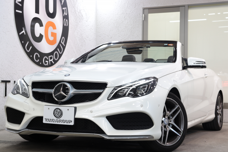 メルセデスベンツ Eクラス E250ｶﾌﾞﾘｵﾚ AMGｽﾎﾟｰﾂ&ﾚｰﾀﾞｰｾｰﾌﾃｨPKG　後期 ｷｰﾚｽｺﾞｰ 黒本革 ｴｱｽｶｰﾌ HDDﾅﾋﾞTV BT音楽 ｽﾏﾎ連携 360ｶﾒﾗ PTS LEDﾗｲﾄ AMGｴｱﾛ&18AW ﾄﾞﾗﾌﾄｽﾄｯﾌﾟ 黒幌 7AT　2年保証