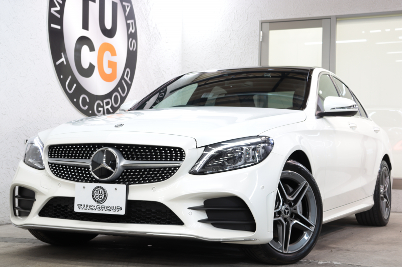 メルセデスベンツ Cクラス C200 AVG AMGﾗｲﾝ ﾚｻﾞｰｴｸｽｸﾙｰｼﾌﾞ&ﾚｰﾀﾞｰｾｰﾌﾃｨPKG　BSG搭載 後期 ｷｰﾚｽｺﾞｰ 茶本革 ﾊﾟﾉﾗﾏSR HUD HDDﾅﾋﾞTV ｽﾏﾎ連携 ﾌﾞﾙﾒｽﾀｰ Bｶﾒﾗ PTS LEDﾗｲﾄ ﾊﾝｽﾞﾌﾘｰA AMGｴｱﾛ&18AW ﾀﾞｲﾅﾐｯｸS 9AT　2年保証