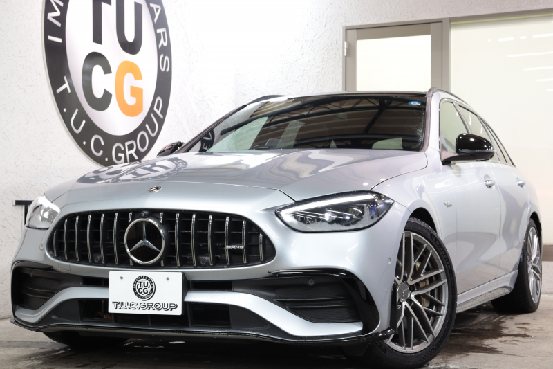 AMG Cクラス C43 ｽﾃｰｼｮﾝﾜｺﾞﾝ 4MATIC AMGﾅｲﾄ&ﾚｰﾀﾞｰｾｰﾌﾃｨPKG　BSG搭載 ｷｰﾚｽｺﾞｰ 茶/黒本革 ﾍﾞﾝﾁﾚｰﾀｰ ﾊﾟﾉﾗﾏSR ﾍｯﾄﾞｱｯﾌﾟD MBUXﾅﾋﾞTV ｽﾏﾎ連携 ﾌﾞﾙﾒｽﾀｰ 360ｶﾒﾗ PTS LEDﾗｲﾄ 自動ﾄﾗﾝｸ AMG専用装備&ﾁｭｰﾆﾝｸﾞ 9AT ﾘｱｱｸｽﾙｽﾃｱ　2年保証