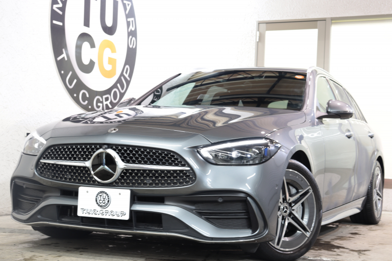 メルセデスベンツ Cクラス C220d ｽﾃｰｼｮﾝﾜｺﾞﾝ AVG AMGﾗｲﾝ ﾚｻﾞｰｴｸｽｸﾙｰｼﾌﾞ&ﾍﾞｰｼｯｸ&ﾚｰﾀﾞｰｾｰﾌﾃｨPKG　ISG搭載 ｷｰﾚｽｺﾞｰ 黒本革 ﾍｯﾄﾞｱｯﾌﾟD MBUXﾅﾋﾞTV&ARﾅﾋﾞ ｽﾏﾎ連携 360ｶﾒﾗ PTS LEDﾗｲﾄ ﾊﾝｽﾞﾌﾘｰA AMGｴｱﾛ&18AW 9AT 希少色ｾﾚﾅｲﾄｸﾞﾚｰ　2年保証