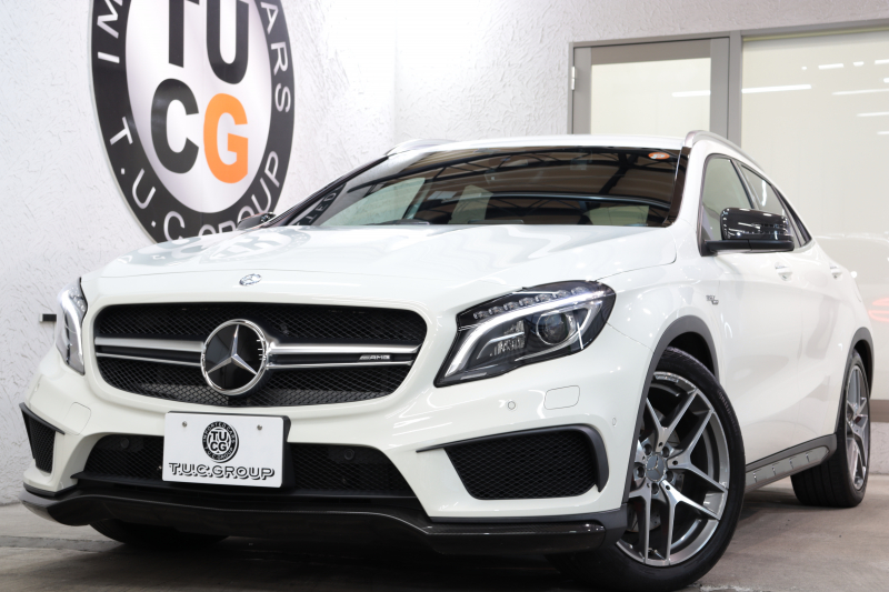 AMG GLA GLA45 4MATIC AMGﾚｻﾞｰｴｸｽｸﾙｰｼﾌﾞ&AMGｶｰﾎﾞﾝ&ﾍﾞｰｼｯｸ&ﾚｰﾀﾞｰｾｰﾌﾃｨPKG　中期 ｷｰﾚｽｺﾞｰ 黒本革 HDDﾅﾋﾞTV ﾊﾞｯｸｶﾒﾗ PTS ｷｾﾉﾝﾗｲﾄ 自動Rｹﾞｰﾄ AMG専用装備&ﾁｭｰﾆﾝｸﾞ AMGｴｱﾛ&19AW 7AT　2年保証