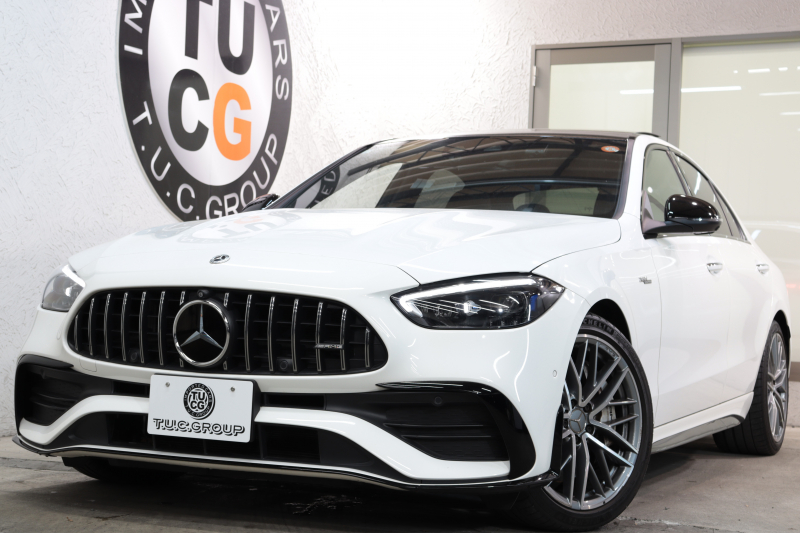 AMG Cクラス C43 4MATIC AMGﾅｲﾄ&ﾚｰﾀﾞｰｾｰﾌﾃｨPKG　BSG搭載1ｵｰﾅｰ ｷｰﾚｽｺﾞｰ 黒本革 ﾍﾞﾝﾁﾚｰﾀｰ ﾊﾟﾉﾗﾏSR ﾍｯﾄﾞｱｯﾌﾟD MBUXﾅﾋﾞTV ｽﾏﾎ連携 ﾌﾞﾙﾒｽﾀｰ 360ｶﾒﾗ PTS LEDﾗｲﾄ 自動ﾄﾗﾝｸ AMG専用装備&ﾁｭｰﾆﾝｸﾞ 9AT　2年保証