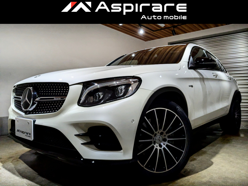 AMG GLCクーペ GLC43 4M レザーエクスクルーシブ　レッドレザーシート　サンルーフ　ブルメスターサウンドシステム　レーダーセーフティPKG　20インチアルミホイール