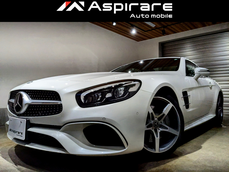 メルセデスベンツ SLクラス SL400　レーダーセーフティPKG　ブラックレザーシート　シートベンチレーション　エアスカーフ　シートヒーター　ナビTV　リアカメラ　19インチアルミホイール