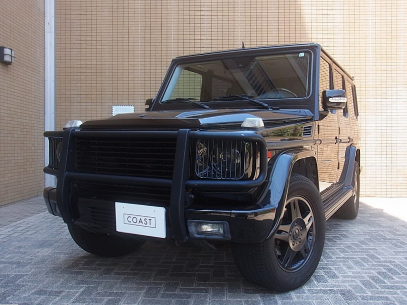 メルセデスベンツ Gクラス G500ロング 正規ディーラー車 左ハンドル サンルーフ ブラックレザー シートヒーター グリルガード 純正18AWブラック